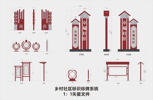 乡村社区标识标牌方案
