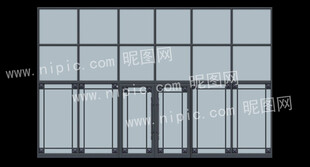 现代简约风格玻璃门窗