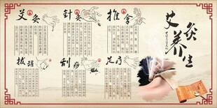 艾灸养生宣传展板
