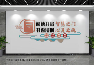 阅览室文化墙