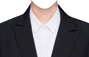 女西装白衬衫套装衣服素材