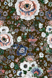 复古花卉图案布料