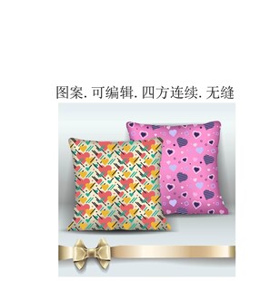 抱枕图案  布艺家纺印花