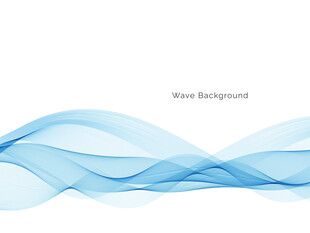 蓝色动感波浪背景图