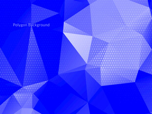 蓝色几何多边形背景图案
