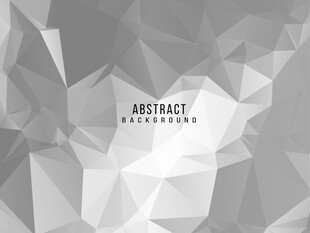灰白多边形抽象矢量背景