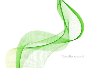 绿色动感线条抽象矢量背景