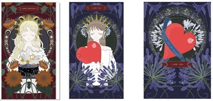 神秘风格主题艺术画作矢量