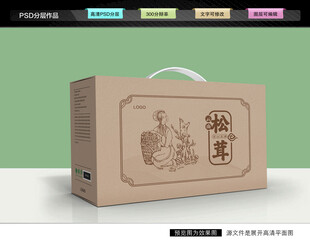 松茸礼盒 菌菇包装