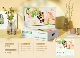 水蜜桃包装礼盒