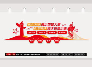 群众的事再小也是大事文化墙