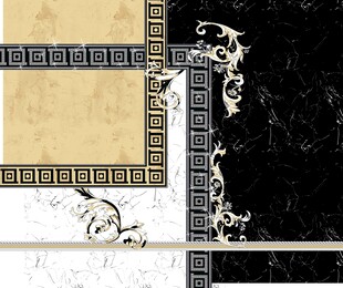 大牌大理石纹定位花