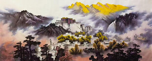 布达拉宫国画