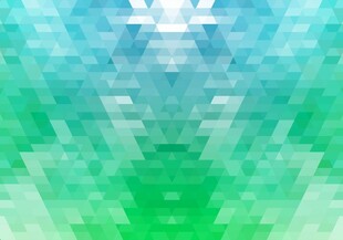 渐变绿蓝几何抽象矢量背景