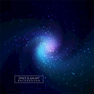 梦幻星空漩涡矢量背景
