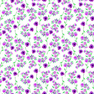 紫色花卉图案背景纹理