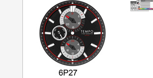 时尚多功能机械表盘