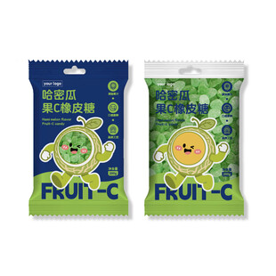 哈密瓜软糖包装袋设计