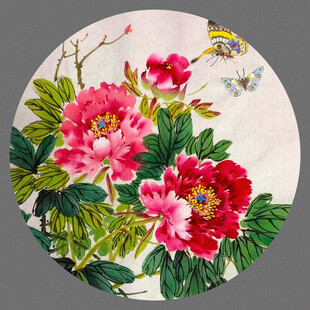 国画牡丹装饰画