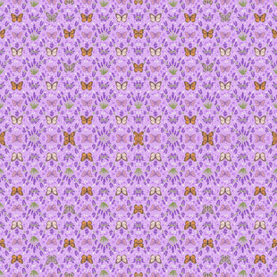 紫色花卉图案背景纹理