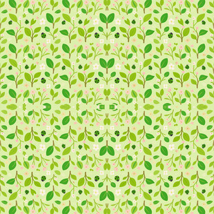 清新绿色植物图案背景