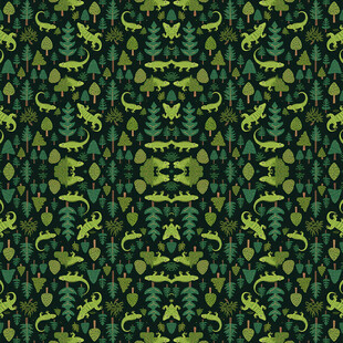 森林植物无缝图案纹理