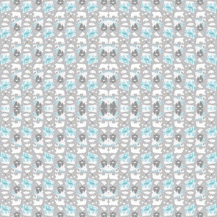 蓝白几何图案无缝背景