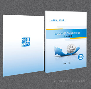 年度业务报告封面