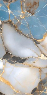 蓝白大理石纹理特写