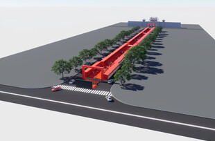 公园道路景观设计效果图