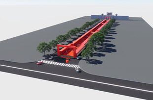 公园道路景观设计效果图