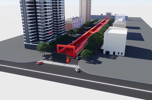 公园道路景观设计效果图