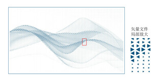 简约线条波浪背景图案
