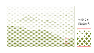 中式山水图案设计素材