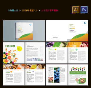 多彩创意宣传册设计模板