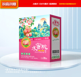 水蜜桃包装 桃子礼盒