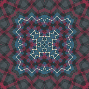 现代几何图案地毯客厅设计