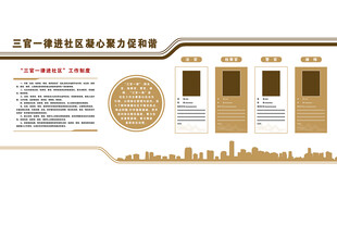 三官一律文化墙