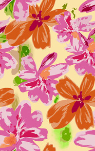多彩花卉图案背景