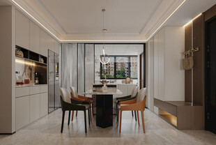 现代简约风餐厅室内设计