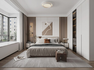 现代简约风卧室室内设计