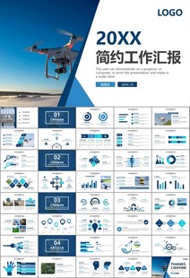 无人机行业工作总结汇报PPT