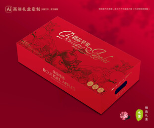 苹果包装 红富士礼盒