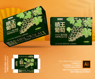 晴王葡萄包装 阳光玫瑰礼盒