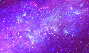 璀璨紫色宇宙星空背景图