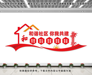 和谐社区文化墙