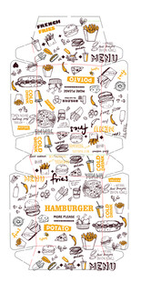 汉堡盒包装设计