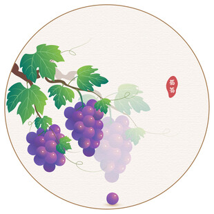 葡萄矢量插画