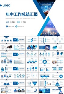 商务科技云计算大数据ppt模板