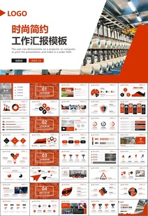 纺织行业总结计划工作汇报PPT